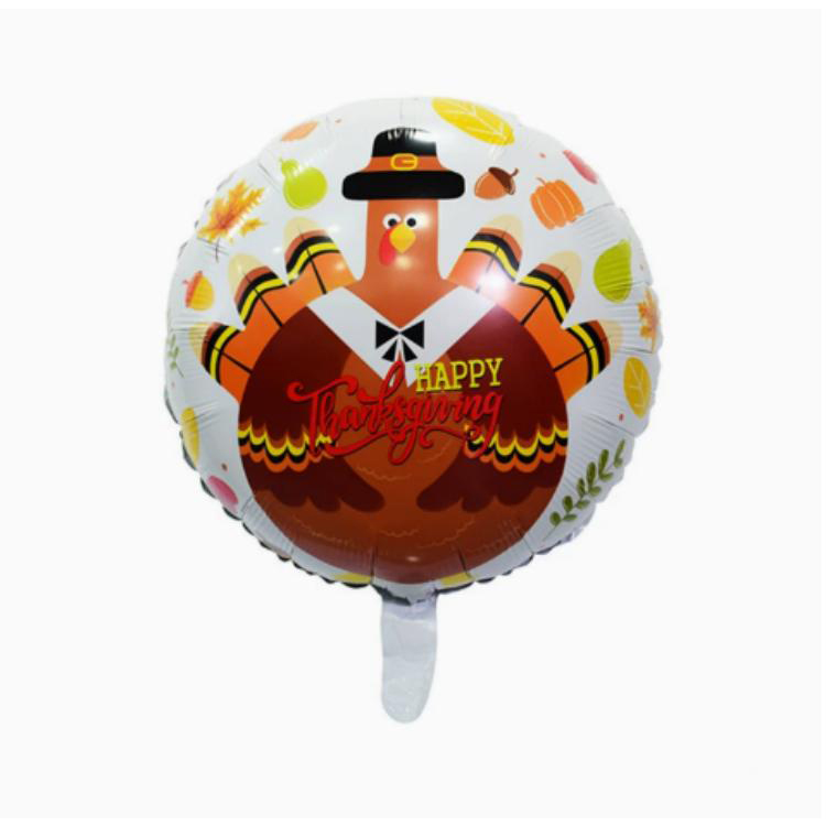 Thanksgiving Turkey Shaped Aluminum Foil Balloons
